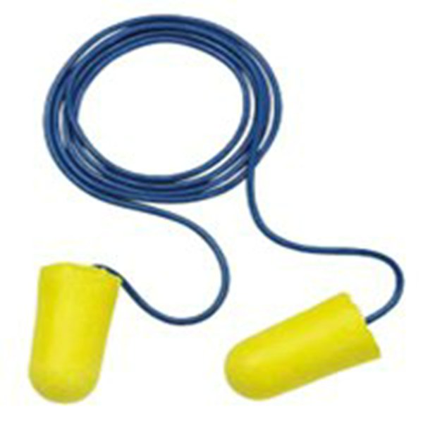 EARPLUGS,TAPERFIT 2,DISPOSABLE, W/ CORD,NRR 32, 200/BX - Corded Earplugs